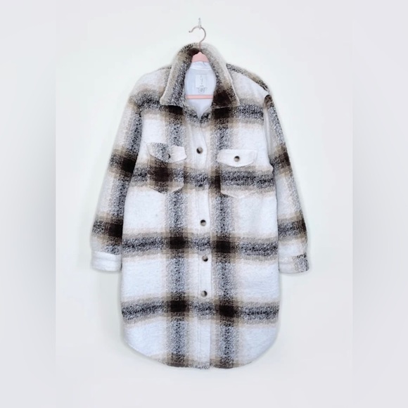 JOIE Plaid Shacket - Picture 1 of 5